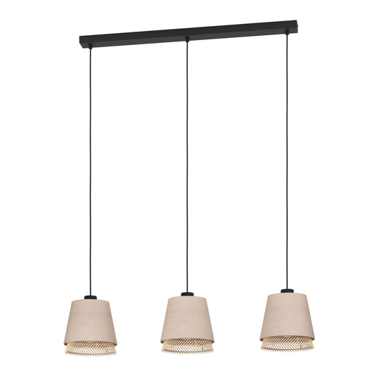 Eglo Tabley Lámpara de techo de estilo natural, adecuada para colocar