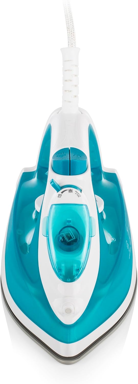 Tristar Plancha de Vapor, 2000 W, Suela de Cerámica, Ajustable, Vertical, Golpe hasta 70 g/min, Función de Autolimpieza, Depósito de Agua de 210 ml, Cable de 1,9 m, ST-8300, Azul