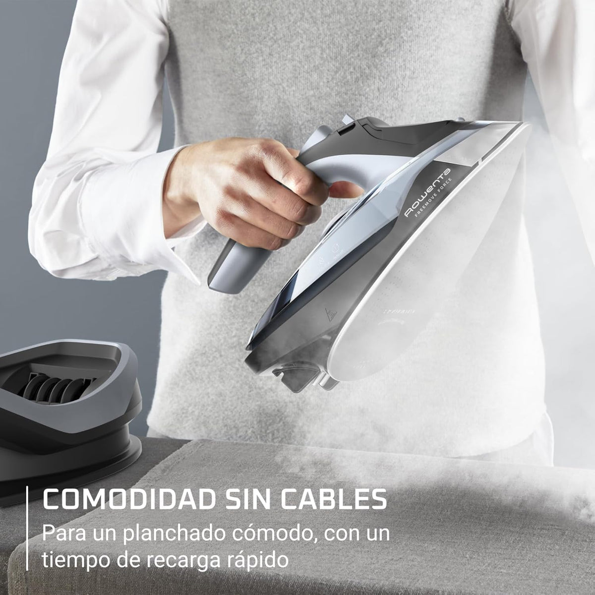 Rowenta Freemove, Plancha de vapor sin cable, Golpe de vapor 115 g/min