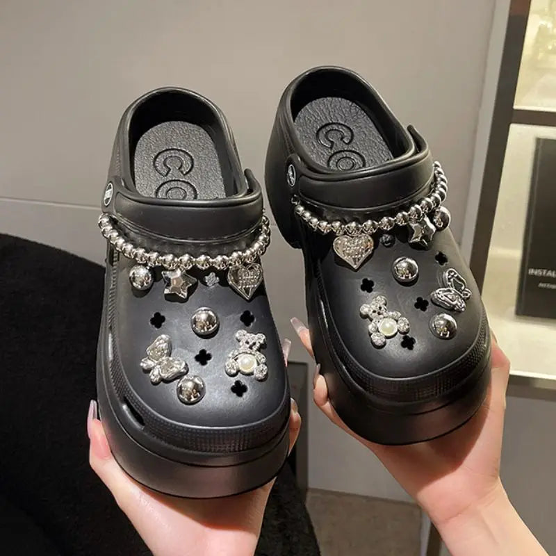 Comfortable Soft Sandali Donna Summer Thick Bottom Slides 2024 Platform Sandals