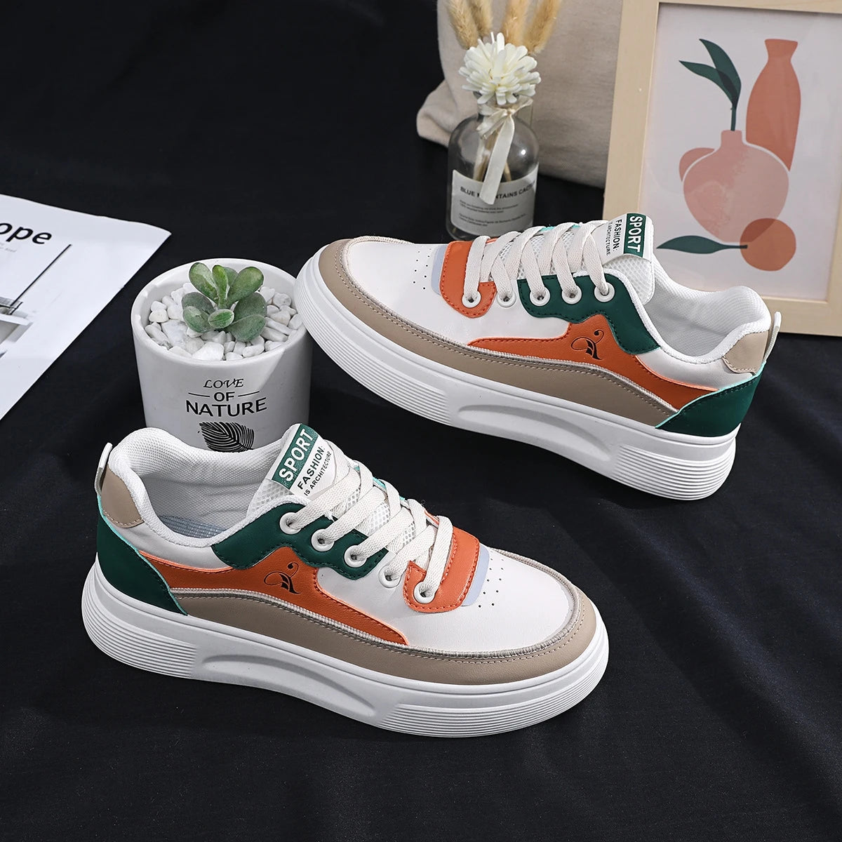 High Quality Women Shoes Hot Design Wholesale Fashion Sneakers Chunky Sneaker Thick Bottom Shoe Casual Couple Sport Walking Shoe