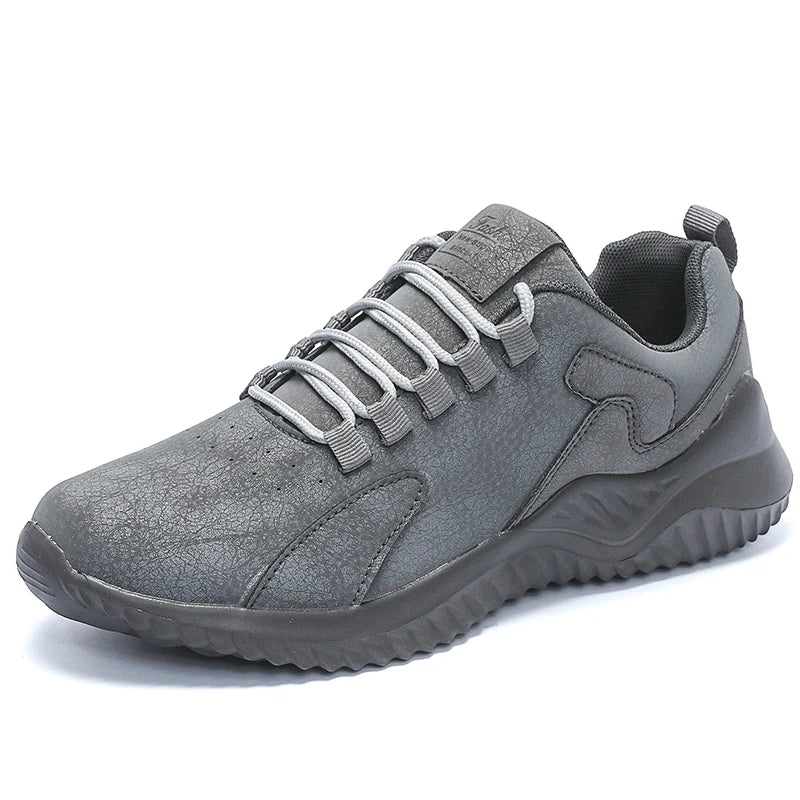 Men's Road Running Shoes Sneakers Track Trail Running Shoes Jogger Jogging Running Minimal PU Leather Athletic Low-top Lace up