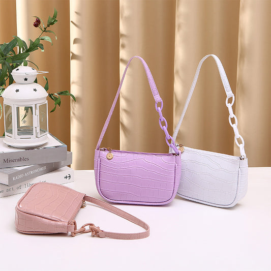 Hobo Underarm Bag 2026 Ladies Handbags Crocodile Pattern Underarm Bag Fashionable Internet Celebrity Women's Shoulder Bag