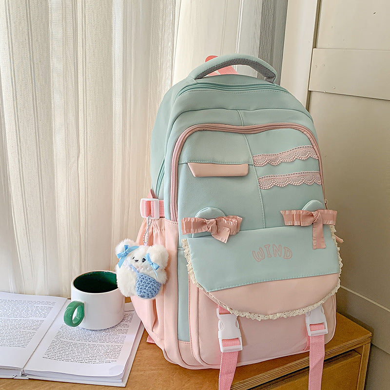 Wholesale Backpack Travel New Korean Style Fashion Large Capacity Junior High School and High School Student School Bag Leisure Travel School Bag