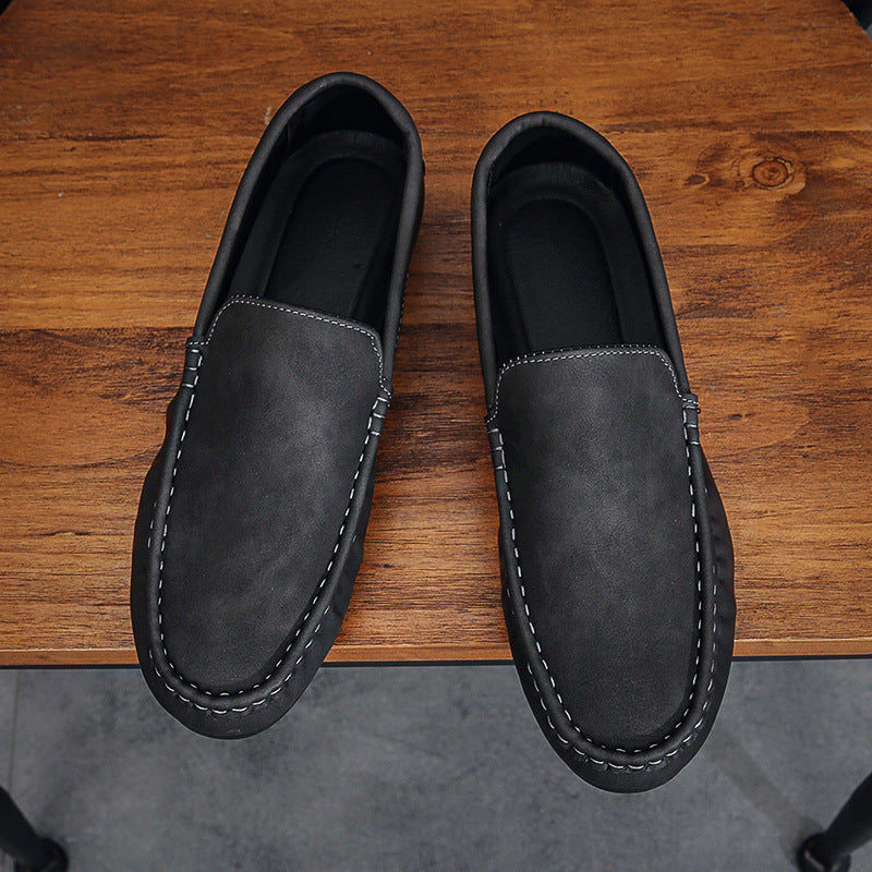 Men's Shoes Doudou Shoes 2024 Summer New Low-Top Breathable Trendy Fashion Slip-On Casual Men's Shoes Lazy Shoes
