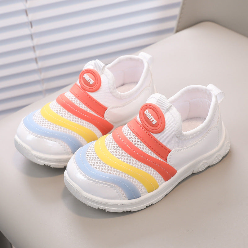 Children's Caterpillar Children's Shoes Summer Baby Toddler Shoes Boys Mesh Breathable sneaker Girls Spring and Autumn Running Shoes