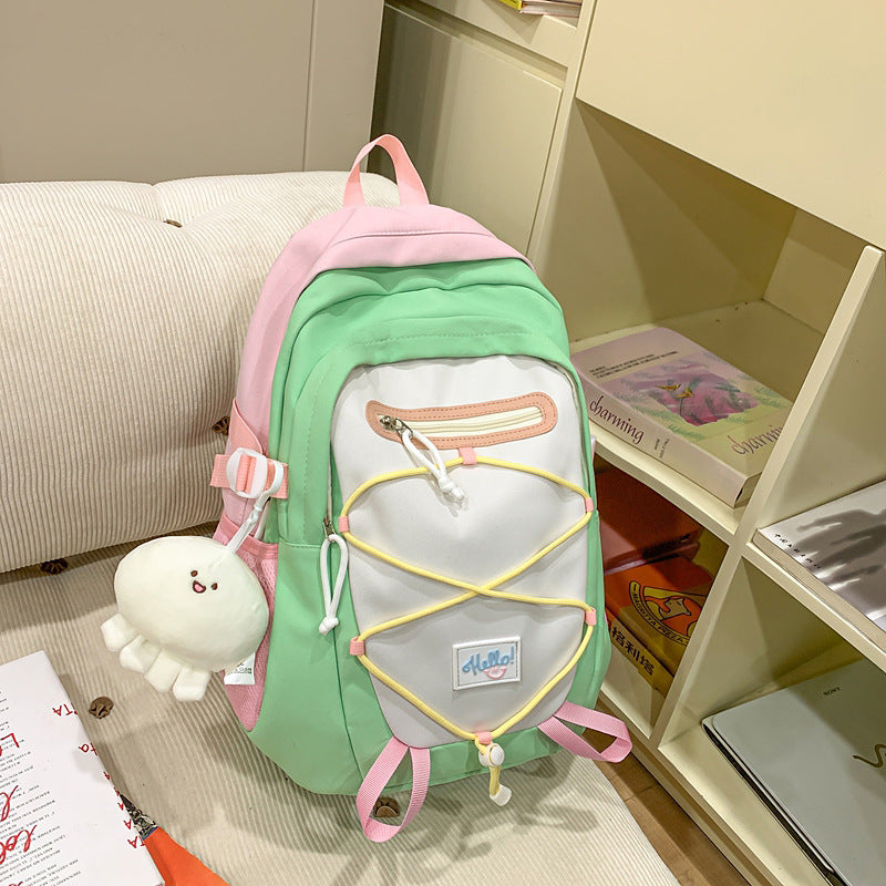 Cross-border Japanese Schoolbag Female College Students Large Capacity Senior high school Junior High School Students Travel Backpack Female Ins Trendy Cool Backpack