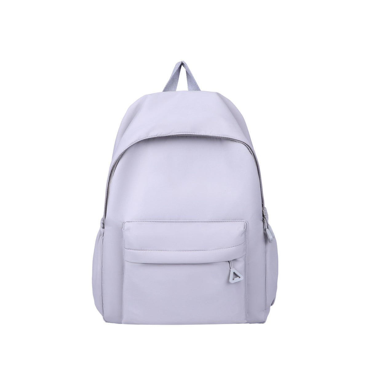 Solid Color Simple Backpack with Printable Logo Casual Canvas Backpack Large Capacity Junior High School Student High School Student Bag