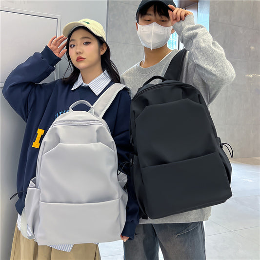 New Nylon Backpack Men's Computer Bag Men's Casual Senior high school College Student Schoolbag Simple Travel Backpack Wholesale