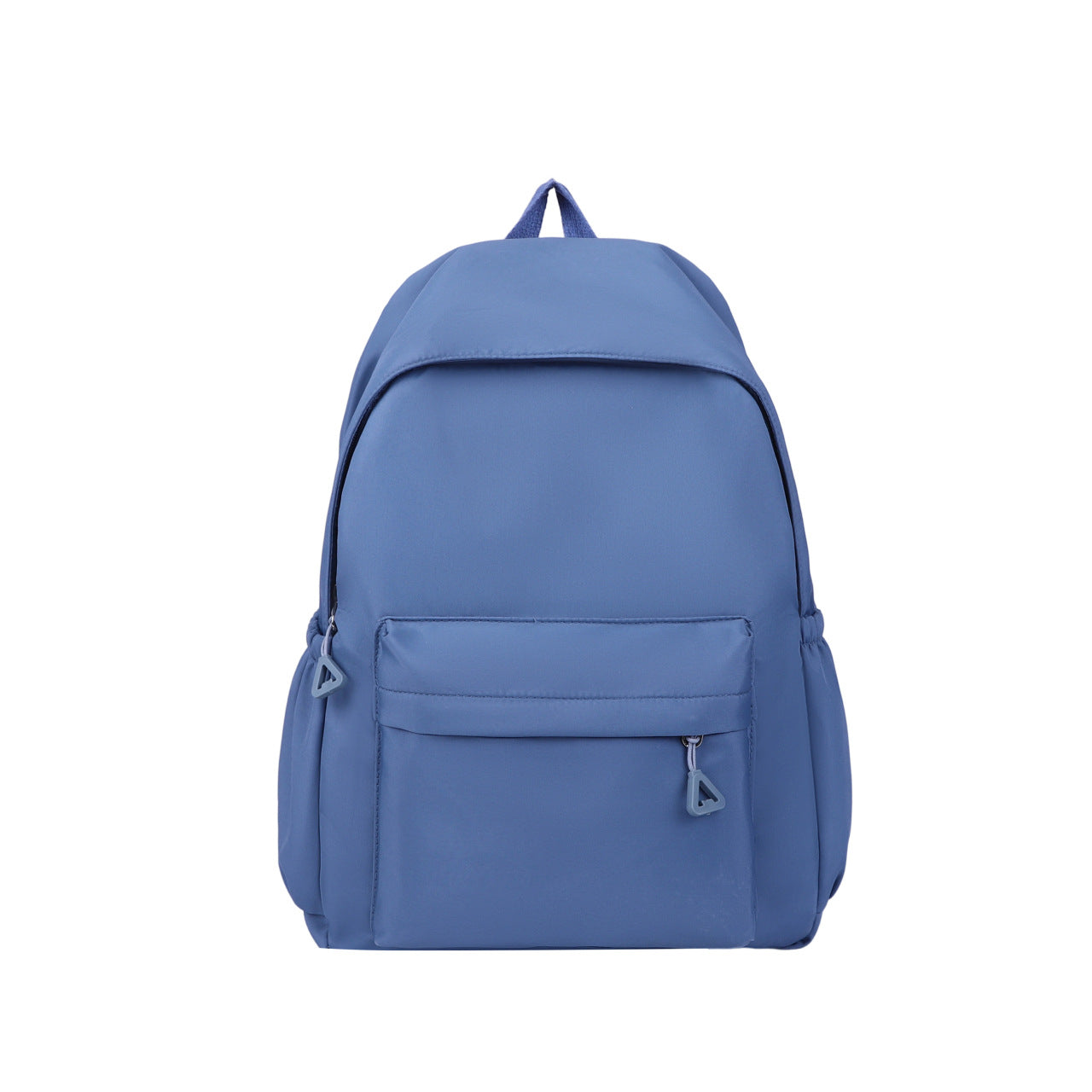 Solid Color Simple Backpack with Printable Logo Casual Canvas Backpack Large Capacity Junior High School Student High School Student Bag