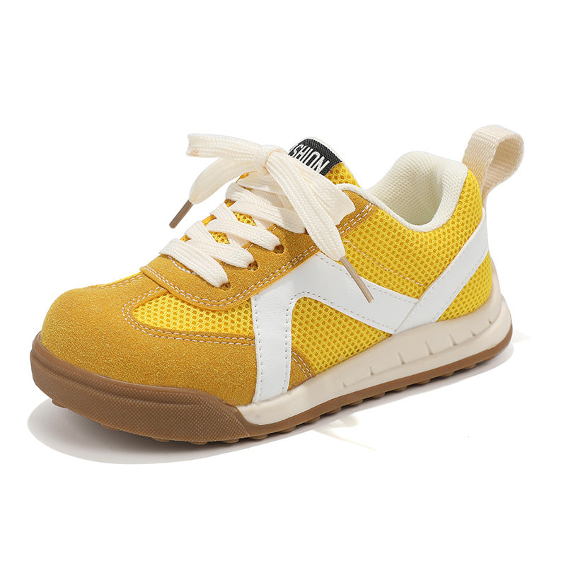 Girls' Shoes Children's Sports Sneakers 2026 New Model Spring and Autumn Breathable Casual Mesh Shoes for Older Children, Forrest Gump Shoes