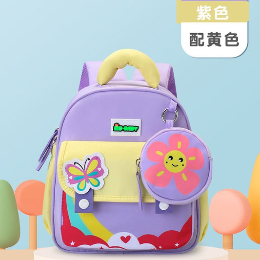 2025 New Kindergarten Schoolbag Boys and Girls Backpack Cartoon Cute Ultra-light Lightweight Large Capacity Casual Backpack