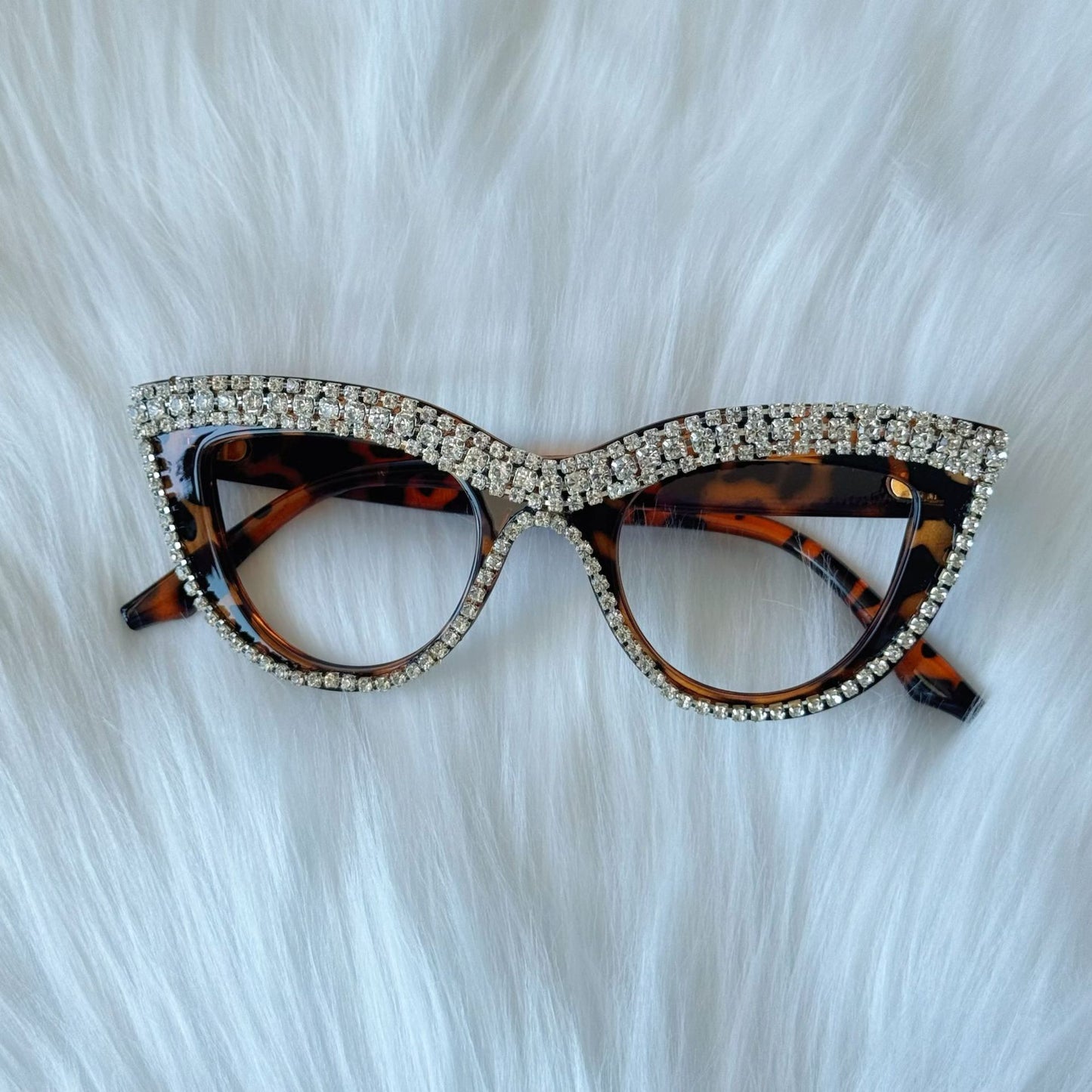 Cross-border European and American Cat's Eye Diamond Personality Fashion Party Party Anti-blue Presbyopia Fashionable Presbyopia Street Photography
