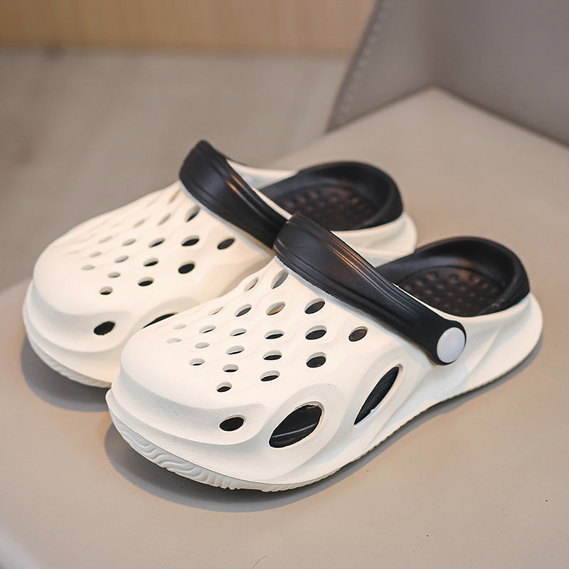 Hole Shoes Children's Slippers Boys Sandals Boys Non-slip Middle and Big Children's Shoes Baby Beach 2025 Men's and Women's New Arrival