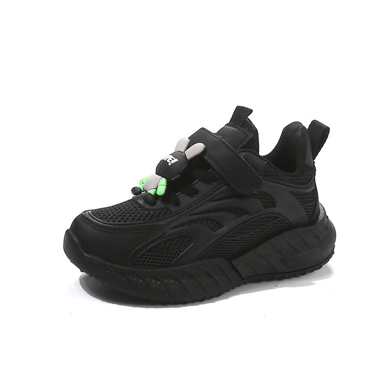 Children's shoes 2025 spring and autumn new lightweight running shoes children's sneaker mesh breathable boy's father shoes