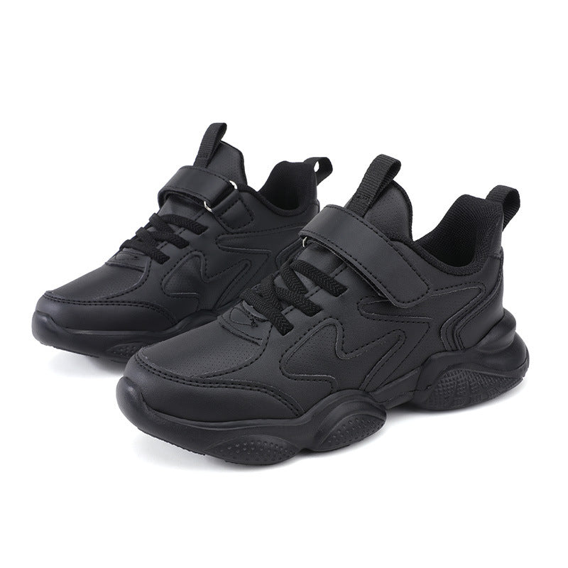 Wholesale children's shoes mesh breathable soft bottom small white shoes for boys and girls in the big children's solid color campus performance white shoes running shoes