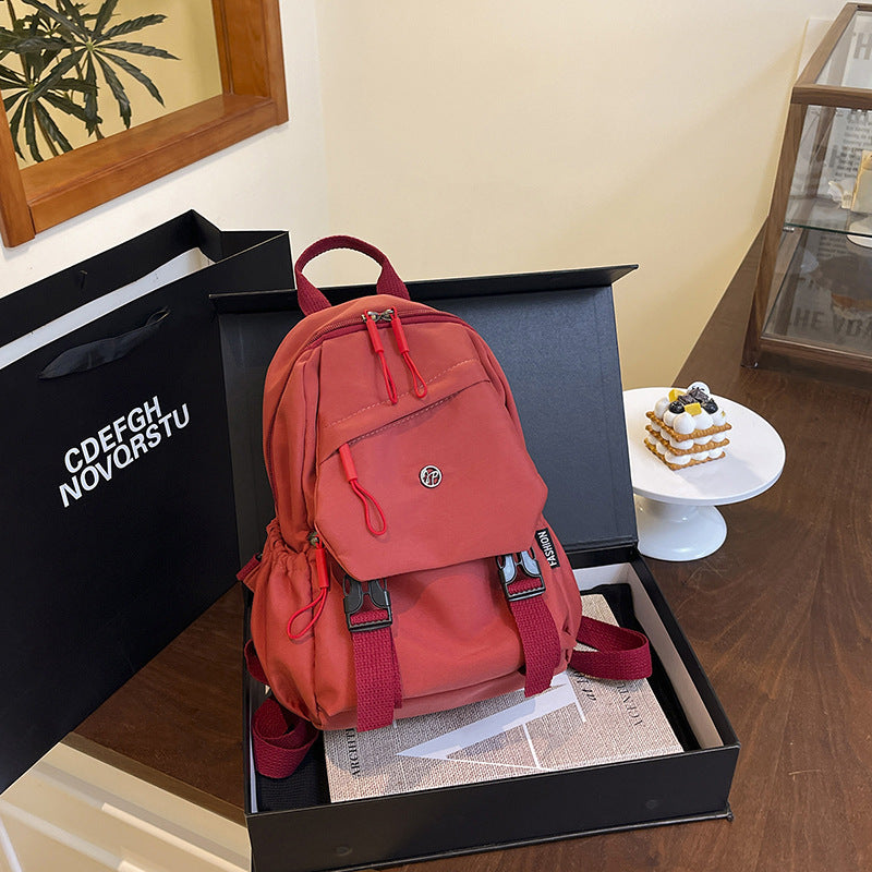 2025 Summer Workwear Style Simple Student School Bag Fashionable Oxford Cloth Backpack Outdoor Leisure Travel Backpack