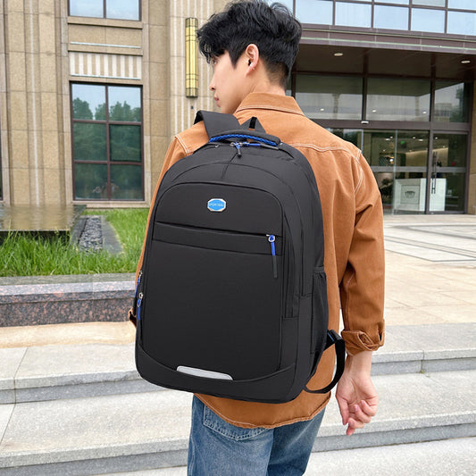 2025 New Style Backpack Simple Travel School Bag Junior High School and High School Students Large Capacity Fashionable Casual Men's and Women's Backpack