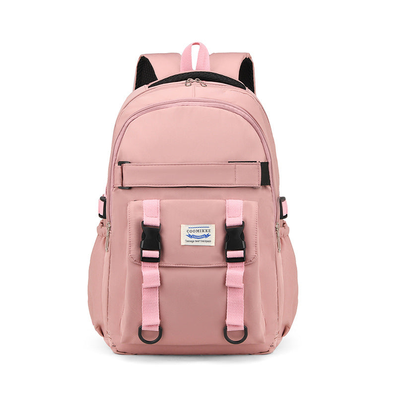 New high-looking schoolbag female primary school student Junior High School High School large capacity backpack youth vitality simple casual backpack