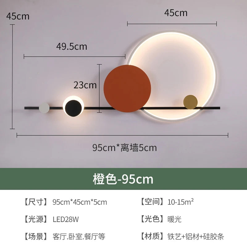 Lámpara LED de pared moderna, ambiente para candelabro de sala de estar, comedor, dormitorio, Hotel, salón, escaleras, pasillo, accesorio de iluminación para decoración del hogar