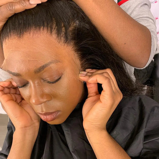 Peruvian Bone Straight Human Hair Wigs 13x4 Full Transparent Lace Frontal Wigs for Women Lace Front Human Hair Wigs Pre Plucked