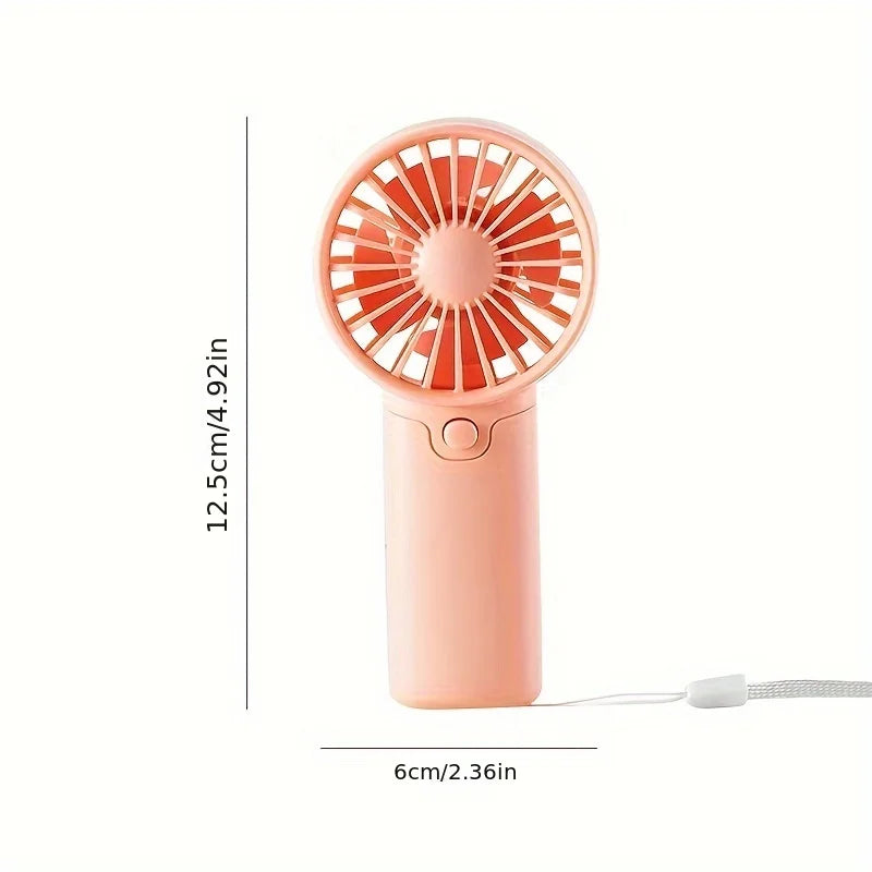 Ventilador portátil, práctico y creativo, pequeño ventilador de bolsillo, ventilador de mano, ligero, ajustable, lindo, Mini ventilador de mano, refrigeradores de aire