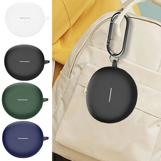 Funda protectora de auriculares adecuada para huawei, funda protectora de silicona con Clip libre, cobertura completa, cubierta antipolvo