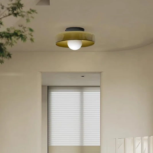 Fuente de luz de techo de cristal nórdico, lámpara de pared Vintage, decoración del hogar para entrada, pasillo, sala de estar, dormitorio