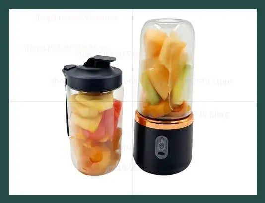 Licuadora Eléctrica Portátil de 6 Cuchillas, Máquina para Hacer Jugos y Smoothies, Trituradora de Hielo, Procesador de Alimentos Personal para Bebidas Frescas