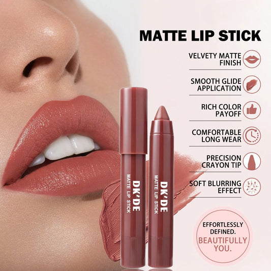 Set de Lápices Labiales de 3 Colores, Color Duradero, Resistente a la Transferencia, Apto para Todos los Estilos de Maquillaje