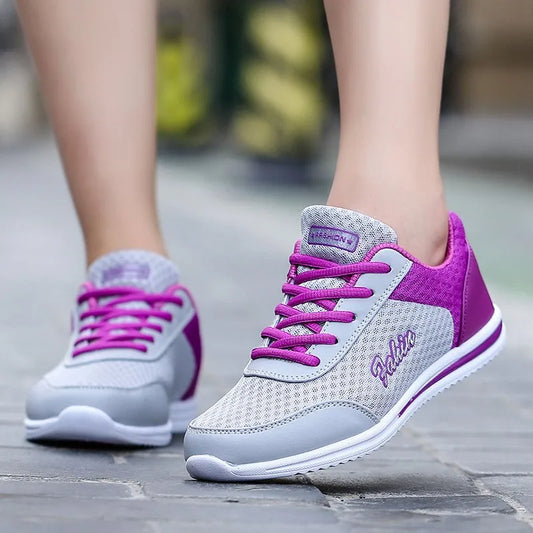 Zapatillas de deporte, zapatos de mujer a la moda con cordones, zapatillas de deporte femeninas, zapatos deportivos transpirables para mujer, calzado cómodo, zapatos de mujer en oferta