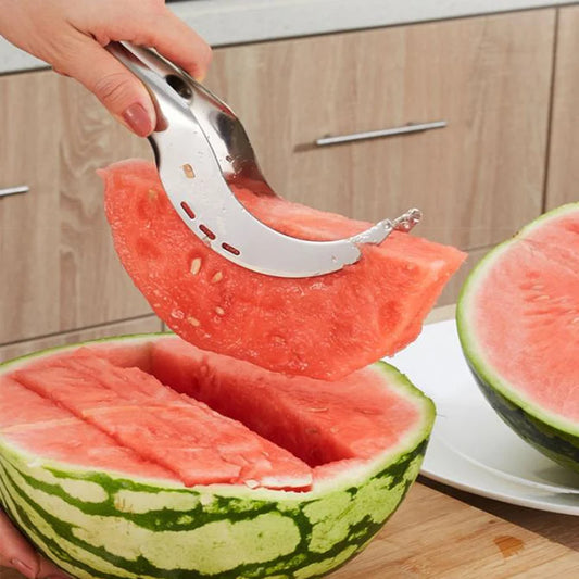 Cuchillo de cocina de acero inoxidable 304, utensilio para cortar sandía, herramientas para frutas y verduras, Clip para sandía