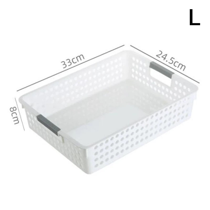 Cesta de almacenamiento hueca para el hogar, cesta de almacenamiento de plástico minimalista para juguetes y cosméticos varios