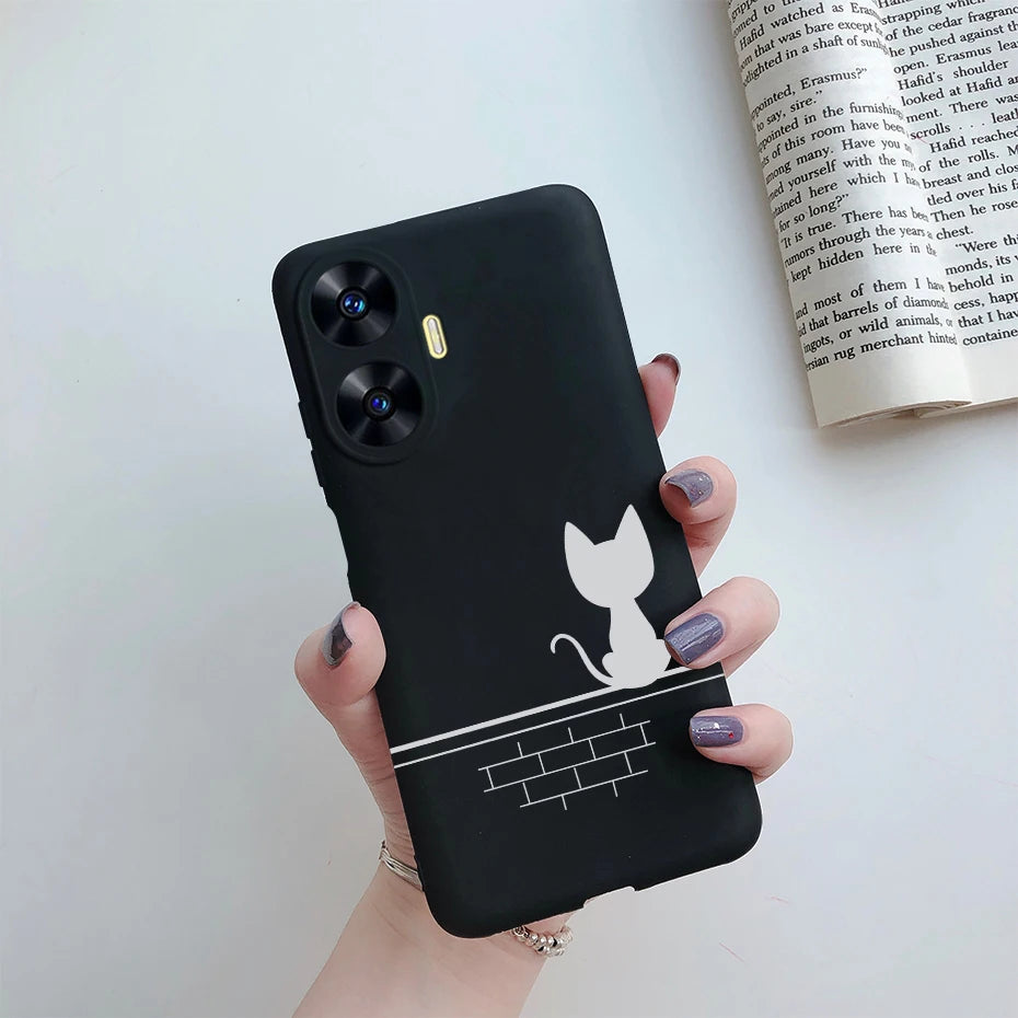 Funda de teléfono para Realme C55, Funda RMX3710, Funda trasera de silicona suave con dibujos animados bonitos para Realme C55 RealmeC55 Funda C 55 Coque