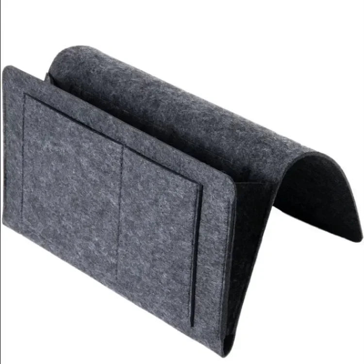 Caja de Almacenamiento Colgante de Fieltro para Dormitorio, Sofá, Alfombra, para Guardar Contenido como CDs, Revistas, Papelería, Blocs de Notas, Teléfonos Móviles y Artículos Diversos
