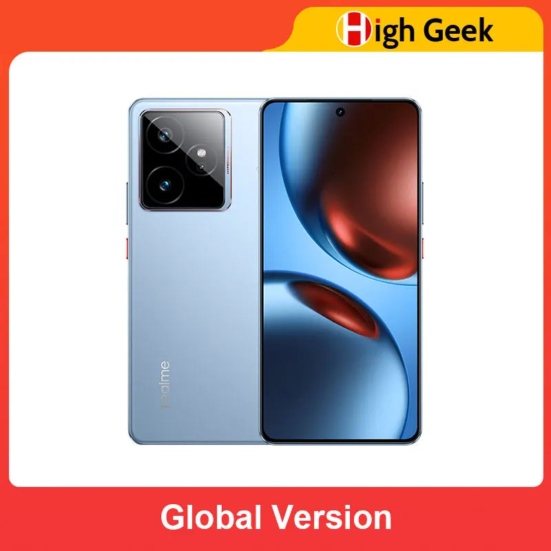 Versión para la UE del smartphone realme GT 7 5G con IA, procesador MTK Dimensity 9400e, pantalla Pro-Esports de 6000 nits, batería de 7000 mAh y carga ultrarrápida de 120 W