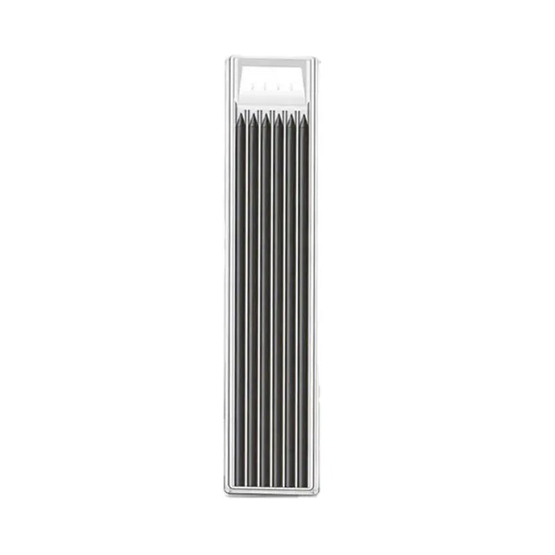 Lápiz mecánico de carpintero sólido de 2,8mm con afilador para construcción de carpintería, lápiz de carpintero de cabeza larga, suministro de papelería