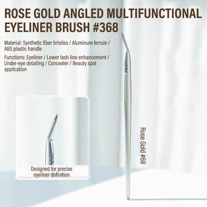 Set de 7 Brochas Profesionales para Maquillaje de Ojos, Brocha Angulada para Delineador y Corrector, Herramienta para Sombra de Ojos y Aegyo Sal