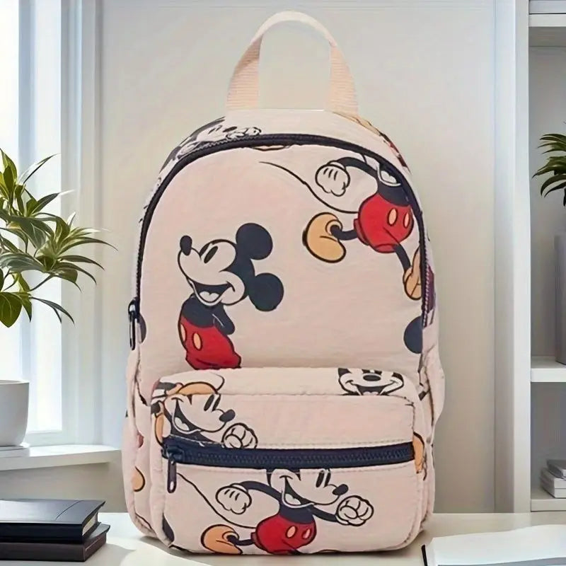Mochila Escolar Infantil de Moda con Dibujos Animados de Mickey, Mochila Casual para Niños y Niñas, Linda Mochila de Moda