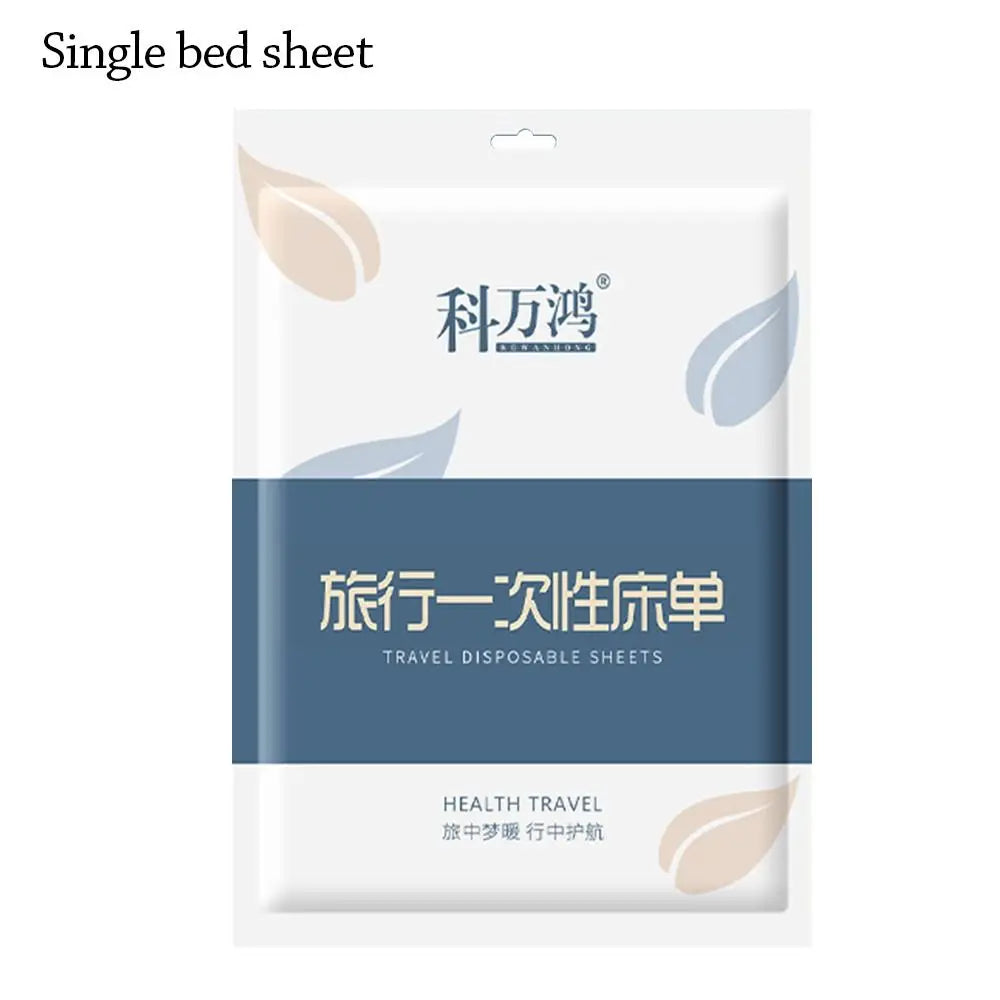Sábana desechable de 3/4 piezas, juego de cama a prueba de suciedad, funda nórdica, funda de almohada, sábanas aislantes no tejidas gruesas para viaje