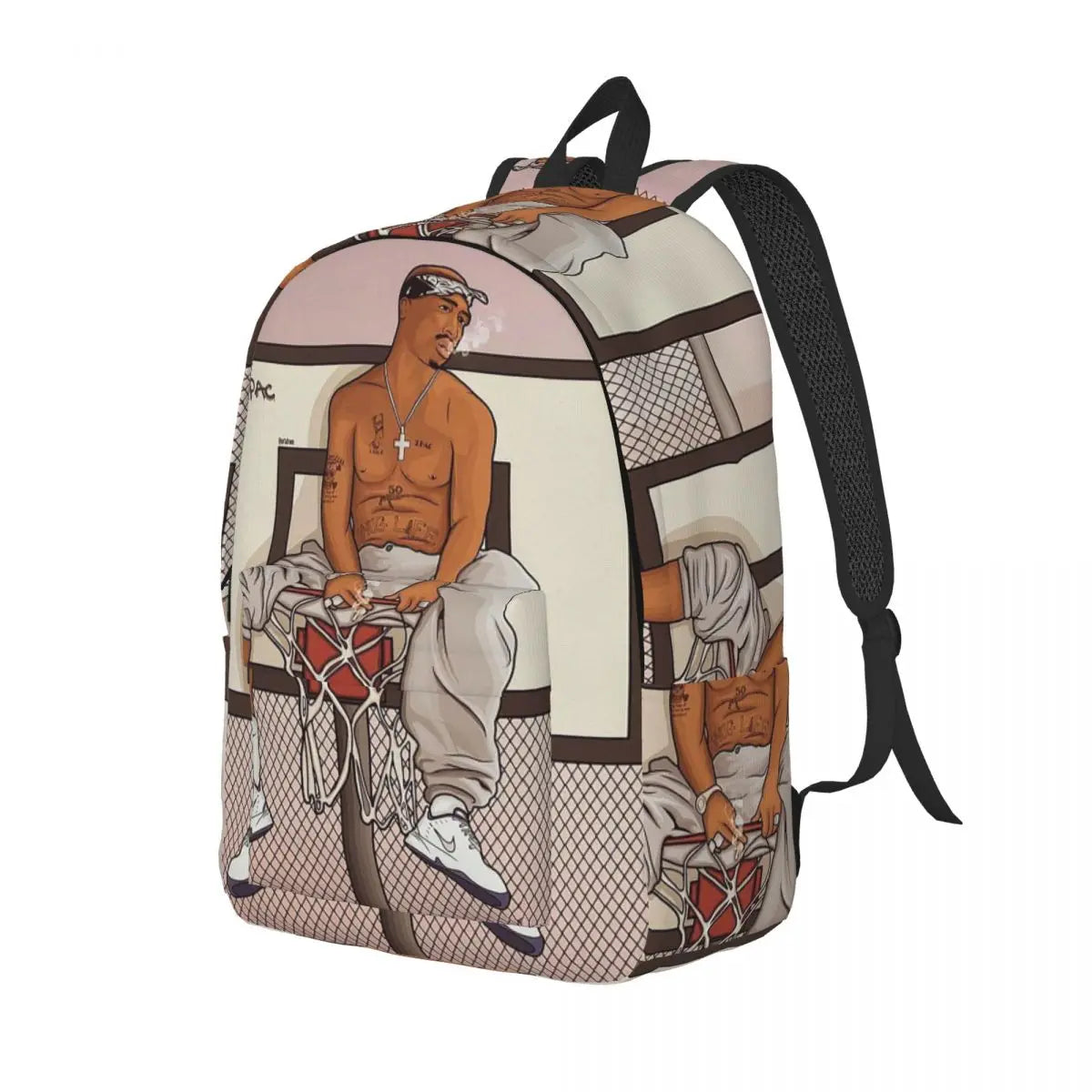 Mochila de hip hop del rapero Tupac 2PAC, mochila de gran capacidad para niños, mochila escolar, bolsos de hombro para hombres y mujeres