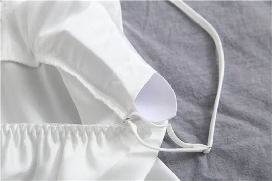 Conjunto de pijama de seda blanca para mujer, bata de boda de 5 piezas, camisón Sexy de encaje, ropa de dormir, Kimono, albornoz, lencería