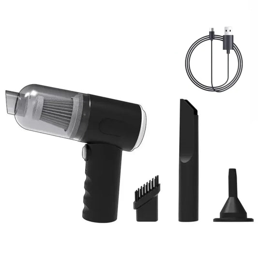 Aspirador de coche inalámbrico de 9000Pa, dispositivo de limpieza portátil con carga USB de 1200mAh, Mini aspirador húmedo y seco para el hogar