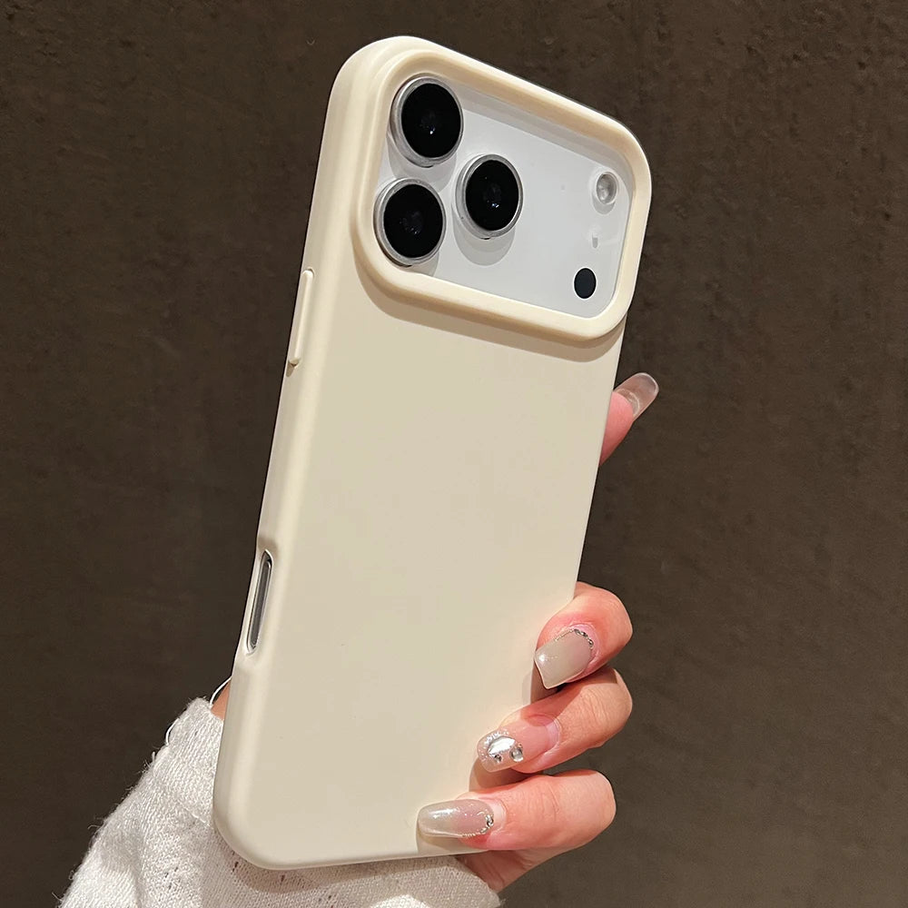 Funda protectora de silicona de Color caramelo para iPhone 17 Pro Max 17 Air 17 Pro, funda trasera de TPU suave mate a prueba de golpes