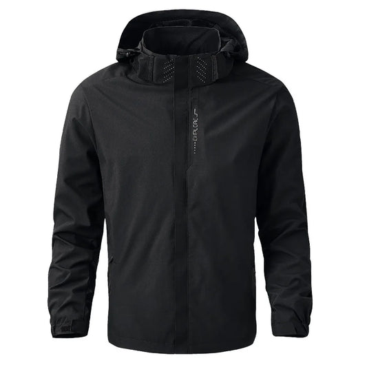 Chaqueta impermeable para hombre, impermeable exterior ligero con capucha para exteriores, chaqueta a prueba de viento para senderismo, chaquetas para escalar al aire libre