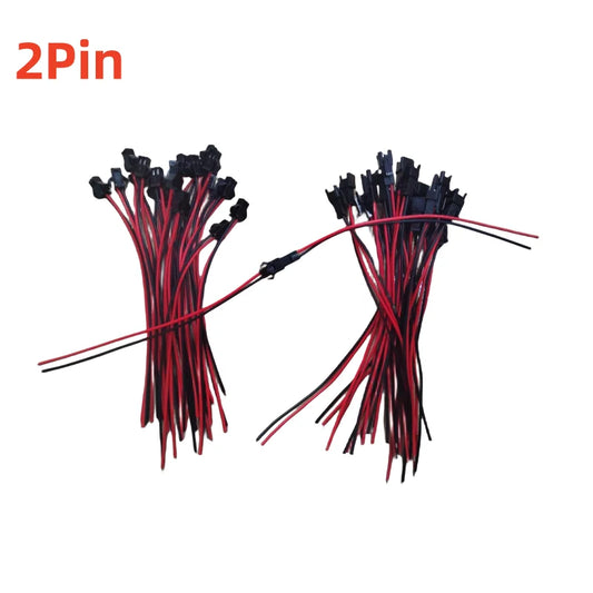 100 pares 2 pines/3 pines 4 pines 5 pines 6 pines JST conector Led macho a hembra cable de 15cm para 2811 5050 RGB RGBW RGBCCT controlador de lámpara de tira Led