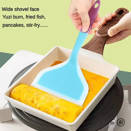 Espátula tamago Yaki, sartén antiadherente, espátula especial, espátula gruesa para ovo Yaki, espátula de silicona, 1 unidad