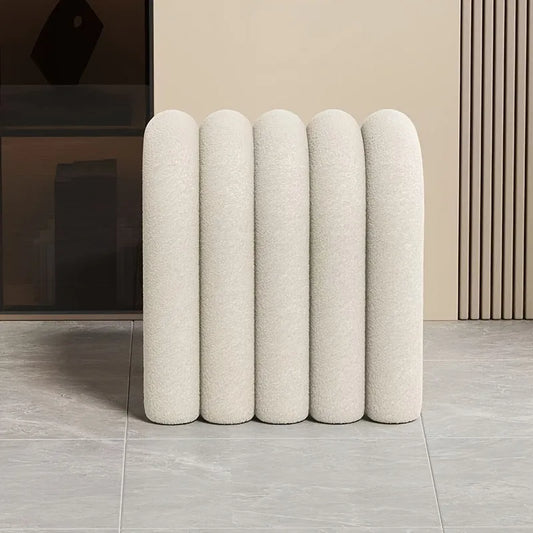 Taburete Moderno, Lujoso Reposapiés de Terciopelo y Banco de Maquillaje, Taburete Versátil para Decoración de Sala de Estar, Dormitorio y Pasillo