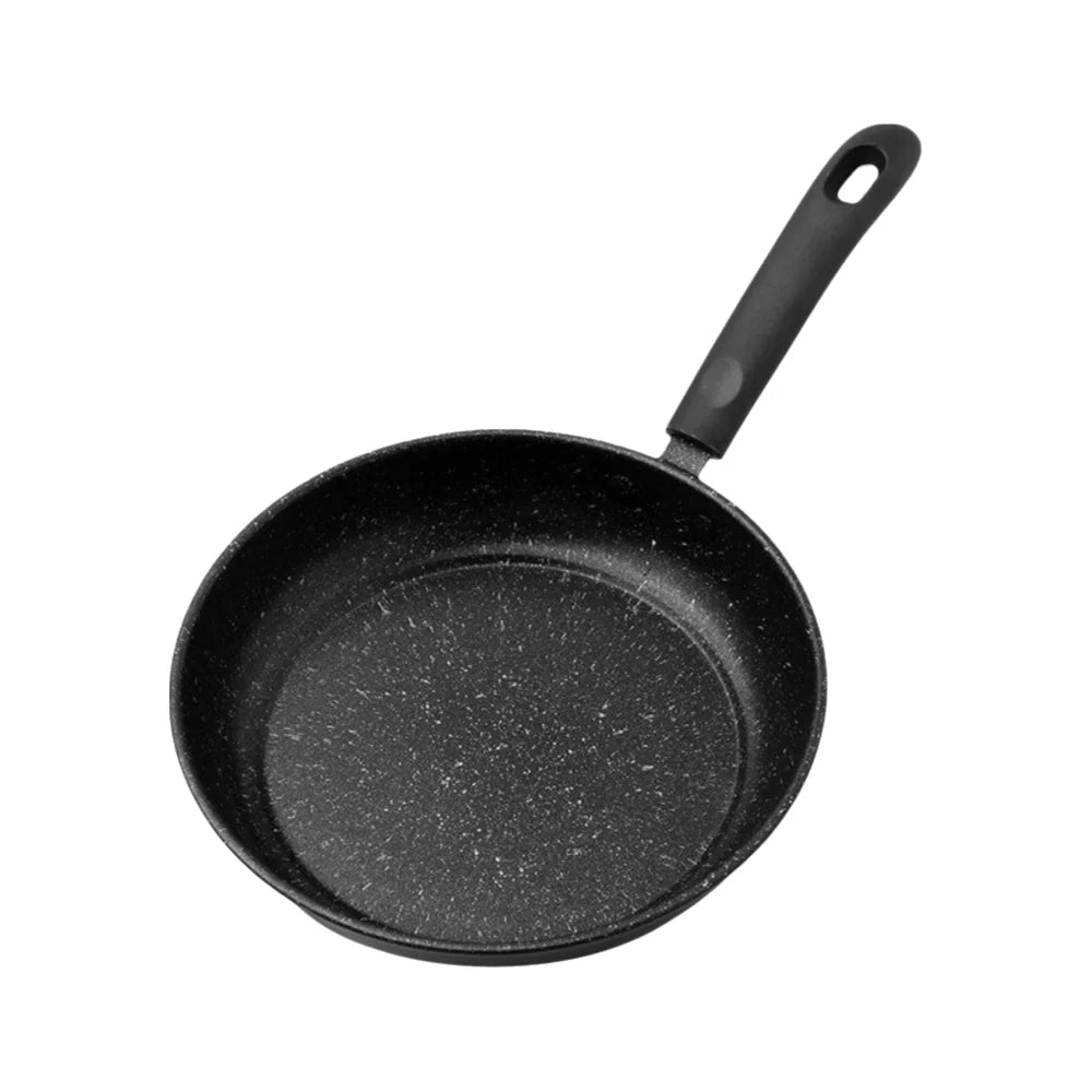 Sartén de piedra Maifan sin tapa de 18-25 cm, sartén antiadherente, utensilio de cocina grueso para cocinar carne, apto para cocinas de gas e inducción.
