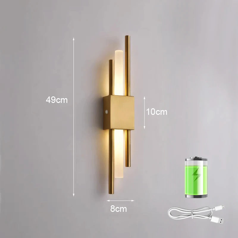 Lámpara de pared LED moderna, iluminación interior, apliques de pared para baño, accesorio de iluminación para sala de estar, pasillo, decoración de dormitorio, luces de pared